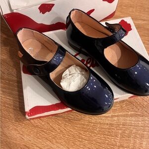 Venettini Girls Navy Patent Mary Jane Shoes